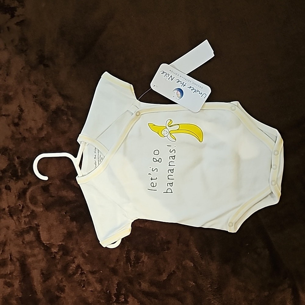 NWT Under The Nile Onesie "Let's Go Bananas"